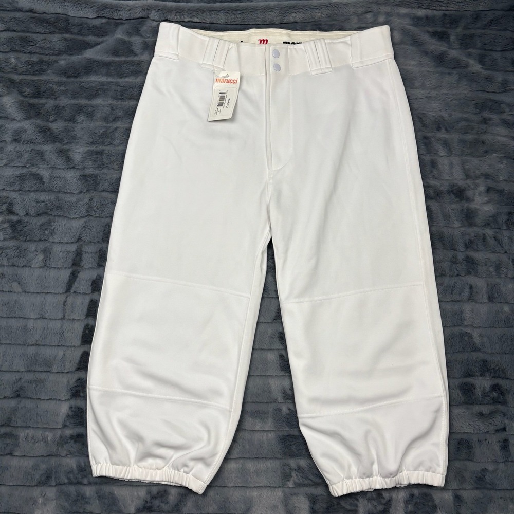 Marucci Adult Doubleknit Baseball Pants White XL Knicker Style MAPTDKSH NEW
